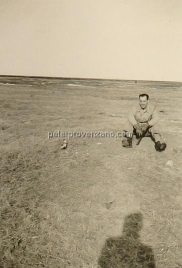 Peter Provenzano Photo Album Image_copy_152.jpg - Peter Provenzano hunting in Canadian countryside, 1942.